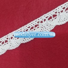 Кружево лен 1.8 см., (белый)